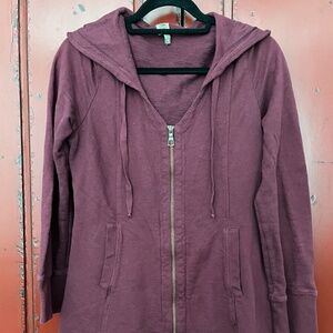 Zippered Long Sleeve Hoodie Size Medium